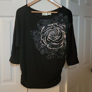 Samantha Stuart top lightweight sparkly accents